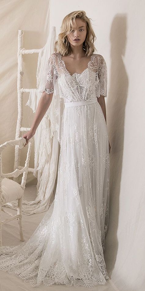 Lihi Hod Wedding Dress, Lihi Hod, Western Wedding Dresses, Beach Bridal Gown, Wedding Dress Guide, Wedding Dresses 2018, Boho Wedding Dress Lace, Stella York, Black Bride