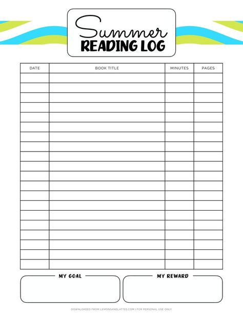 Encourage your child to read more books with a summer reading log. I’ve created 34 different trackers for you to choose - All free to download and print! Summer Reading Log, 5th Grade Activities, Reading Log Printable, Free Planner Templates, Kids Summer Reading, Reading Logs, Reading Log, Planner Printables Free, Free Planner