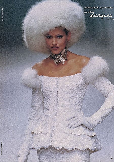 Decades Of Fashion, Runway Outfits, 1990s Fashion, Russian Fashion, Fur Hat, Ice Queen, Fur Fashion, Couture Collection, The Ice