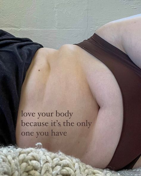 a gentle reminder that your body is your home.. treat it as such 🫶🏻⁣ ⁣ •••⁣ #bodypositivity #bodyacceptance #selflove #selfacceptance #bodyconfidence #embraceyourself #loveyourself #allbodiesarebeautiful #positiveselfimage #selfcare #bodyneutrality #effyourbeautystandards #celebratemysize #honormycurves #bodypositivemovement #curvyandconfident #bodyimage #beyourself #confidenceiskey #loveyourbody #bodylove #selfworth #healthateverysize #bodypositive #bodypositivitymovement #embraceyourcurves Your Body Is Your Vessel, Real Bodies Shapes, Leg Insecurities, Healthy Body Image For Women, Body Positivity Affirmation Cards, Body Positive Wallpaper Aesthetic, Pot Belly Women, Healing Body Image, Back Rolls Body Positivity