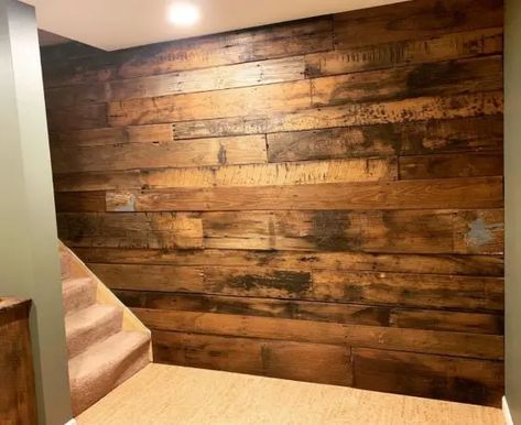 10 Ways To Cover Concrete Walls In A Basement - Finish Basement Walls Cinder Block Basement, Finish Basement Walls, Cheap Wall Covering, Concrete Wall Covering, Basement Wall Panels, Painting Concrete Walls, Basement Stairway, Concrete Basement Walls, Cheap Basement Remodel