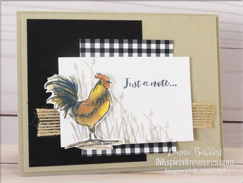 CCMC546 - Home to Roost - Inkspired Treasures Home To Roost, Love You To Pieces, Chickens And Roosters, Mini Scrapbook, Sketch Inspiration, Bird Cards, Encouragement Cards, Fun Fold Cards, Animal Cards