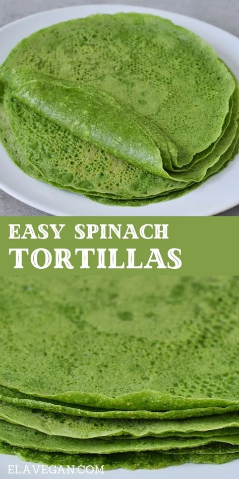 Spinach Tortillas, Homemade Wraps, Healthy Tortilla, Wraps Recipes Healthy, Spinach Tortilla, Spinach Wraps, Gluten Free Wraps, Wraps Recipes, Gluten Free Tortillas