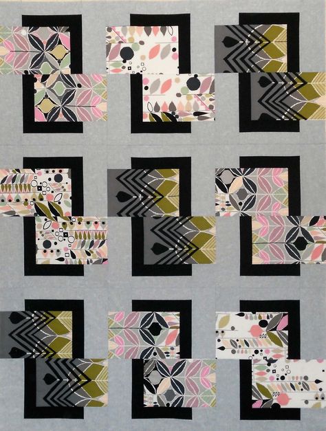 Big Centers – Maple Island Quilts Stepping Up Quilt Pattern Free, Quilts With Rectangular Blocks, Scooch Over Quilt Pattern, Large Pattern Fabric Quilts, Large Pattern Quilts, Quilt Patterns Large Print Fabric, Framed Block Quilt Pattern, Big Print Quilts, Big Quilt Block Patterns