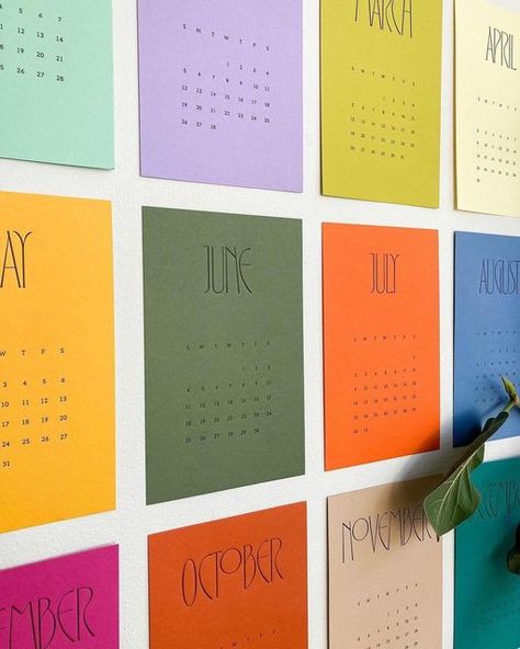 Letterpress Calendar, Colorplan Paper, Instagram 2023, 2023 Calendar, Calendar Design, Letterpress Printing, Creative Studio, Letterpress, Textile Design