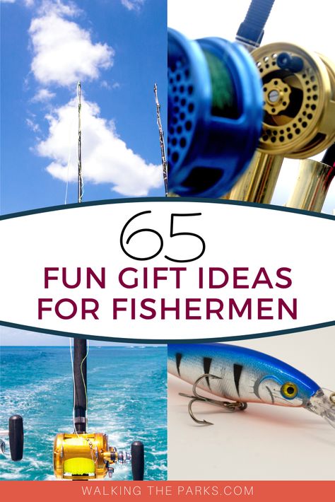 Want to impress the fisherman in your life? Check out this ultimate guide to fishing gifts! With 65 options ranging from fun gadgets to must-have fishing gear, you’ll find the perfect fishing gifts for him. Click here to discover amazing gifts for fishermen! Fishing Themed Gift Basket, Gifts For The Fisherman, Fishing Basket Ideas For Men, Fishing Gifts For Him, Fishing Gift Basket, Diy Fishing Gifts, Ice Fishing Gifts, Fishing Gift Ideas, Unique Fishing Gifts