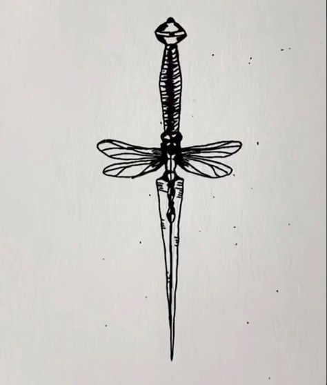 Dragonfly Tattoo Unique, Goth Style Tattoo, Spine Tattoos American Traditional, Unique Dragonfly Tattoo, Dragonfly Wing Back Tattoo, Matching Dragonfly Tattoos, Dragonfly Design, Dragonfly Spine Tattoo, Windchime Tattoo