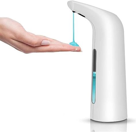 This soap dispensers featured with smart motion infrared sensor, which provides you a sanitary, no-touch and easy-to-use experience. 2-3 inches is the best sensor distance to avoid the second cross-infection. Silicon valve creates seal preventing messy drips. Warm tips: If hands free soap dispenser liquid comes out too little too slow or does not dispense, we recommend that you replace it with a sparser soap liquid. Hands Free Soap Dispenser, Coffee Server, Automatic Soap Dispenser, Hand Soap Dispenser, Soap Dispensers, Hotel Bathroom, Liquid Soap, Slipcovers For Chairs, White Bathroom