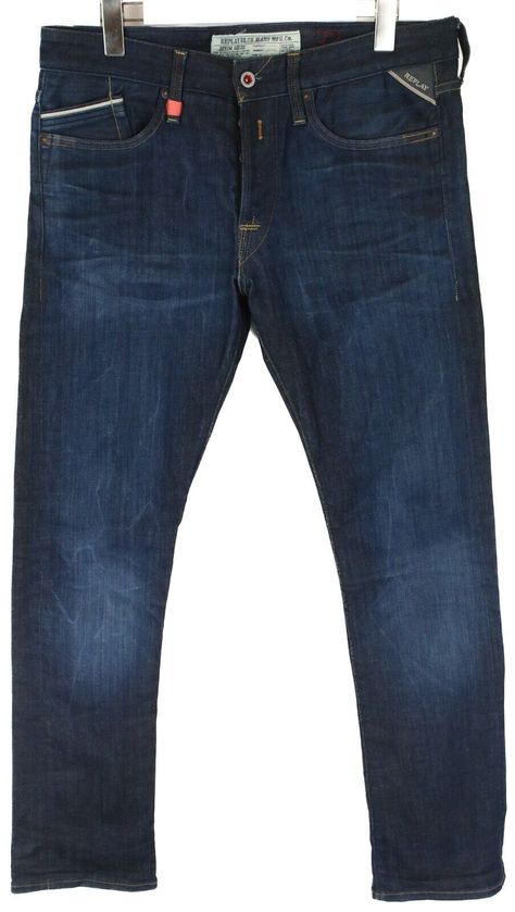 REPLAY Waitom M983 Jeans Men's W32/L32 Regular Fit Whiskers Faded Some changes in the fabric wash may appear. Please pay attention that producer's provided size and our given measurements may differ because of the fit. SIZE | W32/L32 | It is producer's provided size. We also provided all the measurements (inch & cm) in the added photos so that you could check if the item really fits you! CONDITION | No defect: the item has no visible defects and is in a very good condition! MEASUREMENTS | You can find all the measurements in the added pictures! Our items are usually provided in INTERNATIONAL/USA/UK/IT/EU sizes. Sometimes the measurements by the producer can be different from ours because of the fit/model. Keep in mind that the items have been measured by hand, laid flat, and in a still pos Pay Attention, Mens Jeans, Fitness Models, Fabric