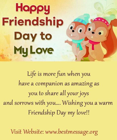 Beautiful Happy Friendship Day messages to wish your love. Latest Collection of lovely Friendship Day quotes and wishes to send to your beloved this day. #friendshipday #friendshipdaymessages #friendshipdaywishes #friendsmessages #bestfriendssms Happy Friendship Day Love, Happy Friendship Day My Love, Friendship Day Messages, Text Messages Quotes, Happy Friendship Day Messages, Fiance Quotes, Friendship Day Greetings, Happy Friendship Day Images, Land Forms