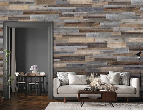 Style Selections authentic real reclaimed barnwood decorative wall planks are naturally aged over time for a look that is both unique and eco-friendly. Planks may be positioned at any angle to suit your taste and home decorating style. These 3D wall planks can be used in their natural state for an authentic barnwood look - or clear coated for a deeper, warmer, richer look. This versatile product can be used to decorate walls, ceilings, and fixtures in your home or business. Style Selections 5-in Barnwood Plank Wall, Shack Living, Unfinished Wall, Faux Brick Wall Panels, Brick Wall Paneling, Shiplap Boards, Wood Plank Walls, Room Accent Wall, Faux Brick Walls