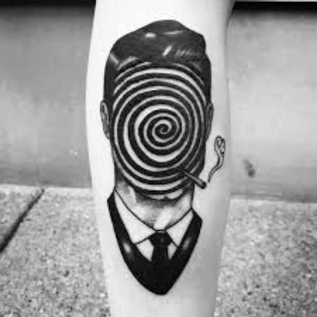 Twilight Zone Tattoo Ideas, Tattoo Sheets Drawings, Twilight Zone Tattoo, Ash Tattoo, Twilight Tattoos, Tattoo Sheets, Traditional Black Tattoo, Optical Illusion Tattoos, Illusion Tattoos