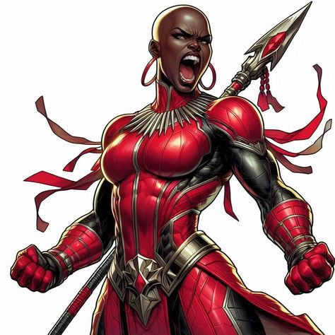 Dora Milaje Aesthetic, Black Female Super Heroes, Marvel Female Villains, Comic Book Characters Female, Wakanda Art, Black Marvel Characters, Black Scifi, Black Panther Images, African Superhero