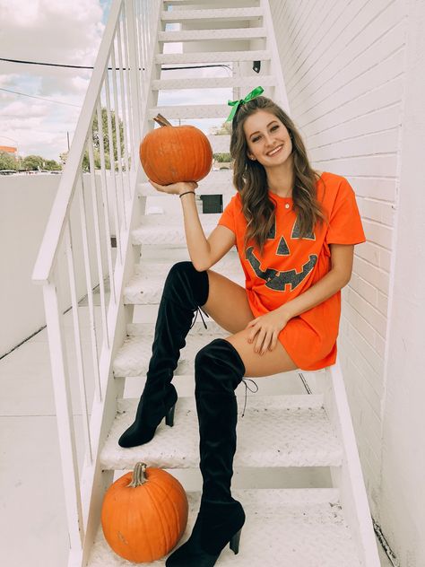 Jackolantern Costumes, Diy Pumpkin Halloween Costume, Pumpkin Outfit Halloween, Cute Pumpkin Costume For Women, Pumpkin Halloween Costume For Women, Pumpkin Costume Women's Diy, Easy Pumpkin Costume, Woman Pumpkin Costume, Pumpkin Costume Adult