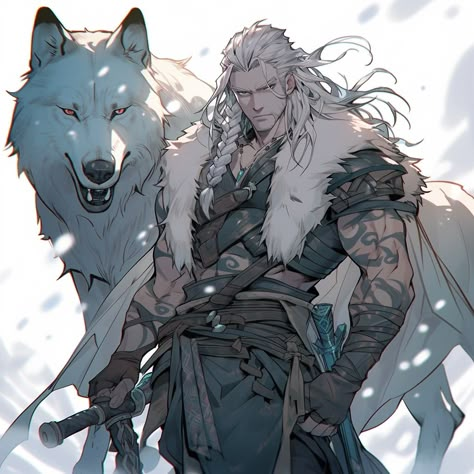 Pathfinder Rpg Characters, Roleplay Characters, Character Poses, Fantasy Warrior, Character Design Male, Dnd Characters, White Hair, Fantasy Character Design, Portrait Art