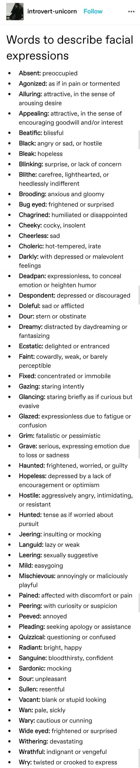 Phrases To Use In Creative Writing, How To Describe Expressions, How To Describe Nervousness, Facial Features Description, Words To Describe Eyes Feelings, Describe Fear Writing, How To Describe Blue Eyes In Writing, Body Language Writing Facial Expressions, Facial Expressions Names