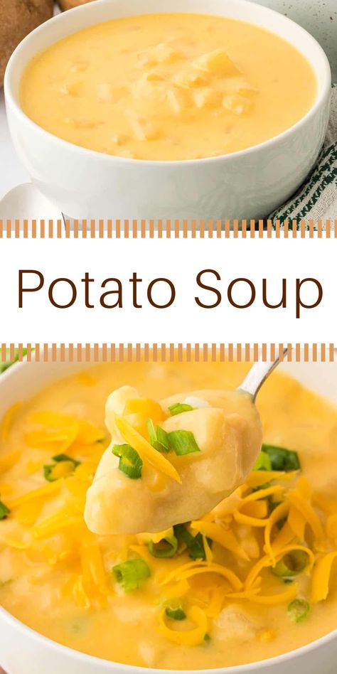 Best Potato Soup Recipe, Coffee Mate Creamer, The Best Potato Soup, Creamy Potato Soup Recipe, Salmon Cakes Recipe, Best Potato Soup, Canned Potatoes, Potato Soup Easy, Comfort Soup Recipes