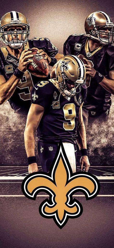 Saints Football Wallpaper, New Orleans Saints Aesthetic, New Orleans Saints Wallpaper, New Orleans Saints Logo, Nfl Saints, Lsu Tigers Football, New Orleans Saints Football, Lsu Football, Team Wallpaper