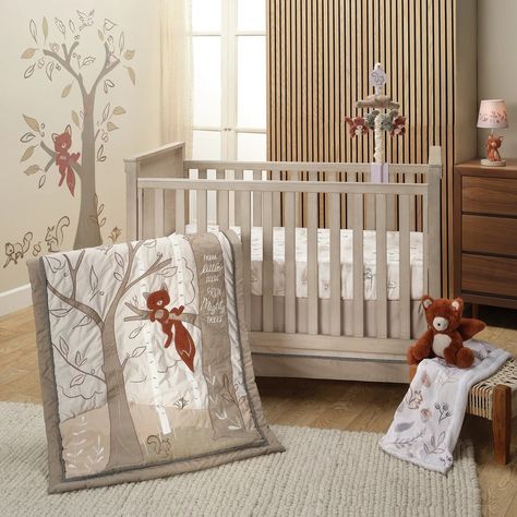 Crafted with the softest fabrics and adorned with adorable fox and woodland creatures, our new Treetop Fox 3-Piece Crib Bedding Set brings the magic of the woods right into your nursery. 🦊🤎🌲 Fox Bedding, Fox Baby Blanket, Woodland Tree, Toddler Sheets, Lambs & Ivy, Baby Crib Bedding Sets, Cinnamon Color, Animal Wall Decals, Crib Skirt