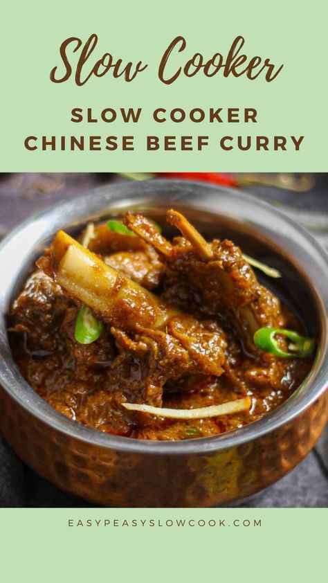 Slow Cooker Chinese Beef Curry Beef Curry Slow Cooker, Chinese Beef Curry, Slow Cooker Chinese, Slow Cooker Curry Recipes, Slow Cooker Asian, Slow Cooker Curry, Chinese Beef, Beef Potatoes, Slow Cooker Recipes Beef