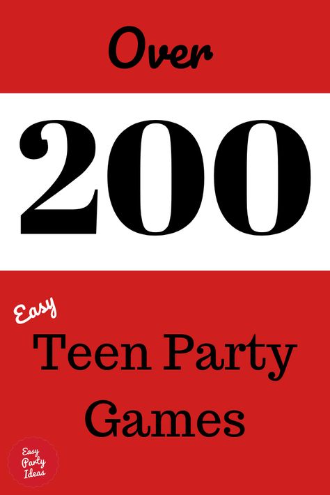 Over 200 Easy Teen Party Games!  | Easy Party Ideas and Games #teenpartygames #partygames #easypartyideas Masquerade Party Games, Post Prom Games, Party Bus Games, Halloween Party Ideas Games, Relay Games For Kids, Easy Birthday Party Games, Prom Games, Party Ideas Activities, Party Ideas Games