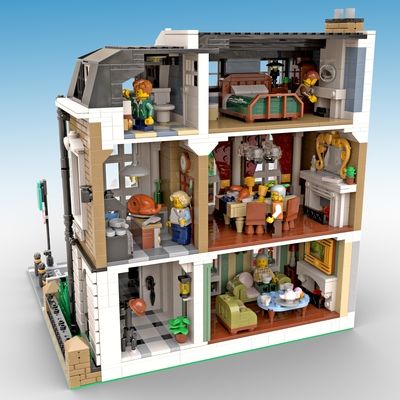 Easy Lego Houses To Build, Lego House Exterior, Cute Lego House Ideas, How To Build Lego Stuff, Lego Ideas House, Lego Farmhouse, Lego Town Ideas, Lego City Ideas, Lego Ideas To Build