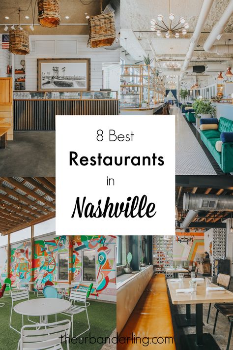 8 Best Nashville Restaurants- Nashville Restaurant Guide Best Coffee Shops In Nashville, Nashville Coffee Shops, Nashville Restaurants Best, Nashville Travel Guide, Nashville Travel, Weekend In Nashville, Nashville Shopping, Nashville Restaurants, Tennessee Nashville