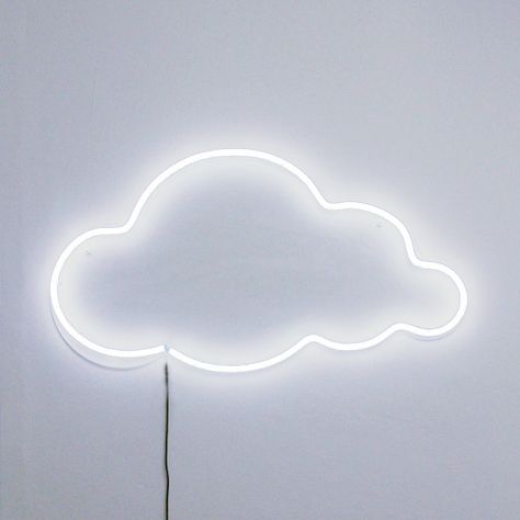 Bxxlght Neon White Cloud Light ($415) ❤ liked on Polyvore featuring home, lighting, neon light, white neon lights, white lamp, neon lights and euro lighting Cloud Light, White Cloud, Led Neon, Neon Sign, In The Middle, The Middle, Neon, Led, Wall