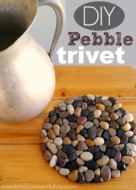 pebble trivet Store Hacks, Dollar Store Hacks, Diy Dollar Store Crafts, Mom Diy, Décor Boho, Tree Crafts, Décor Diy, Dollar Tree Crafts, Dollar Store Crafts