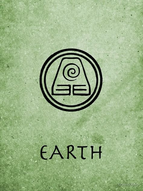 Earth Element Symbol, Mingyu Aesthetic, Ios Background, Avatar Last Airbender, Nerd Tattoos, Air Symbol, Elemento Terra, Atla Tattoo, Earth Kingdom