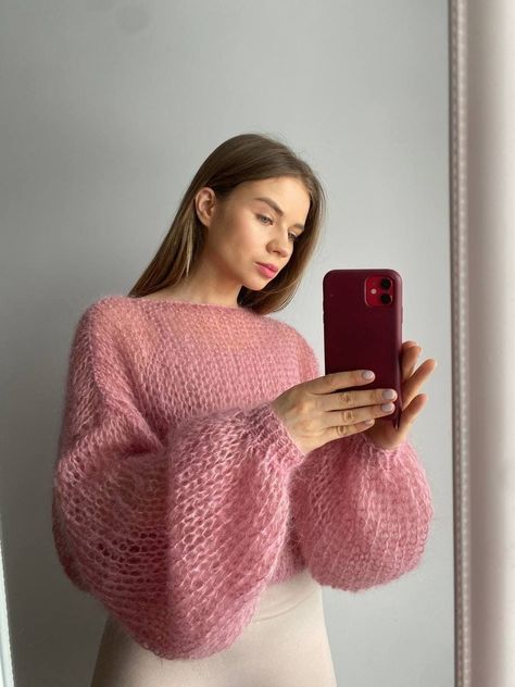 Mohair Crochet Sweater, Pull Mohair, Woolen Sweaters, Handmade Sweater, Handmade Knit, Mohair Cardigan, Mohair Sweater, Pullover Sweater Women, Handmade Knitting