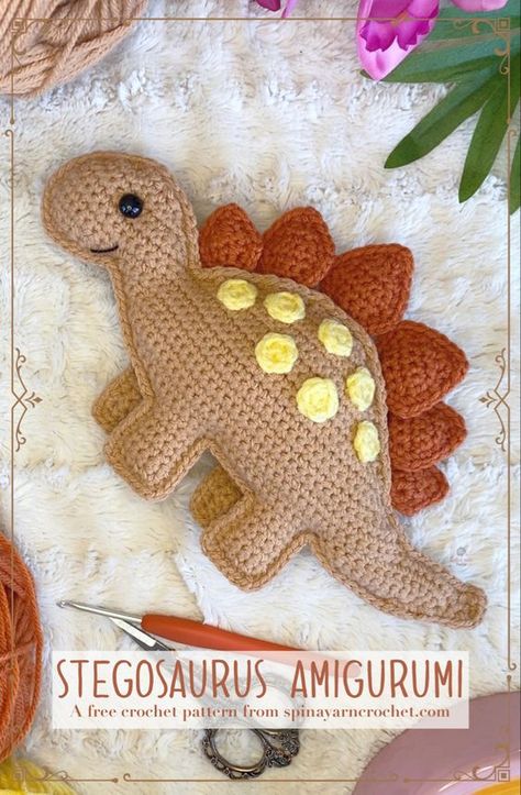 Quick Dinosaur Crochet Pattern, Arugami Crochet Dinosaur, Free Crochet Cuddler Pattern, Dinosaur Amigurumi Pattern Free Crochet Toys, Crochet Dinosaur Pillow Pattern Free, Crochet Flat Animals Free Pattern, Crochet Green Animal, Crochet Application Pattern Free, Crochet Rag Doll Animals