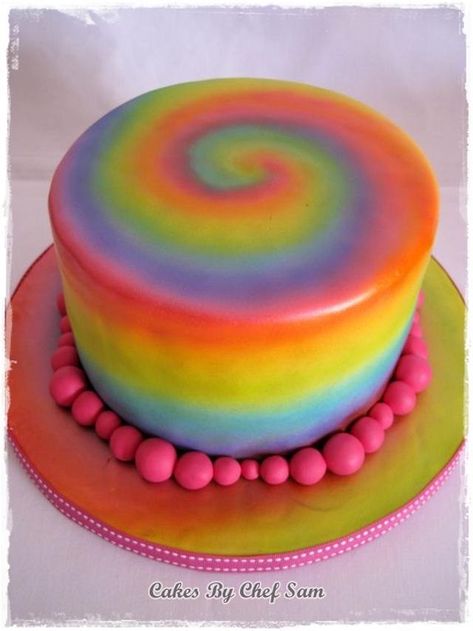 Tye Dye Cake, Tie Dye Cupcakes, Tie Dye Birthday Party, Neon Cakes, Rainbow Themed Birthday Party, Tie Dye Birthday, Bolo Minnie, Mickey Birthday Party, Tie Dye Party