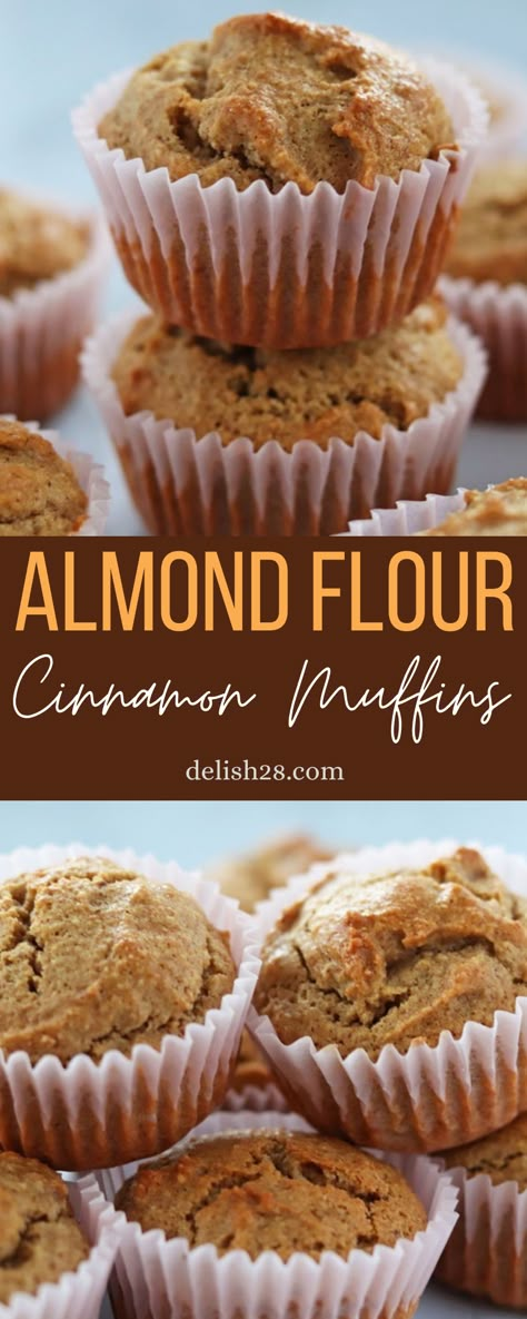 Almond Flour Chocolate Chip Muffins, Low Fodmap Breakfast, Almond Flour Desserts, Almond Flour Chocolate Chip, Muffin Recipes Cinnamon, Fodmap Breakfast, Almond Flour Muffins, Paleo Muffins, Almond Muffins