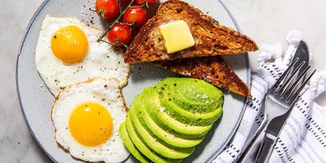 Sunny Side Up Eggs - Delish.com Sunny Side Up Eggs Recipe, Sunny Side Up Eggs, Sunnyside Up Eggs, Breakfast Sides, Huevos Fritos, Recetas Keto, Best Breakfast Recipes, Boiled Egg, Egg Breakfast