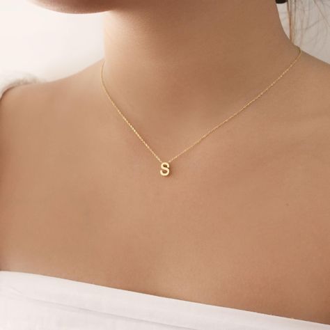 Initial Chain Gold Necklace  - Featuring a Initial Chain Gold Necklace, dainty and perfect for any occasion - Length: 16" + 2" Extender - Base Material: High Quality Stainless Steel - Finish: 18K Gold  - Nickel Free and Tarnish Free - All our jewelry is packaged in gift ready boxes. If you would like multiple items from your order packaged separately please let us know! © 2024 Generation of Daughters Gold S Necklace, S Necklace Initial, Alphabet Pendent, Initial Gold Necklace, Pendent Gold, Chain Gold Necklace, Gold Necklace Dainty, Necklace Everyday, Initial Necklaces