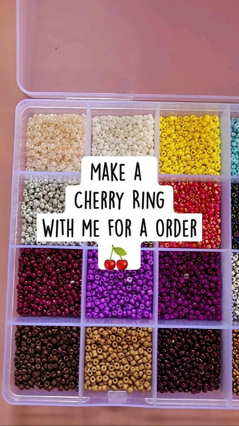 Make a Cherry Ring With me for a order 🍒 | Handmade jewelry tutorials, Diy jewelry unique, Easy diy jewelry Cherry Ring, Diy Wire Jewelry Rings, Ankle Bracelets Diy, Wire Jewelry Rings, Cute Friendship Bracelets, Tutorials Diy, Diy Jewelry Unique, Diy Bracelets Patterns, Easy Diy Jewelry