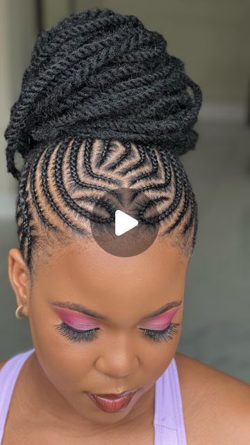 Fancy Claws Hairstyles, Free Hand Hairstyles, Black Braids Hairstyles, Straight Up Hairstyles, Latest Hair Braids, Braids Boxbraids, Stylish Naija, Curly Crochet Hair Styles, Beautiful Black Hair