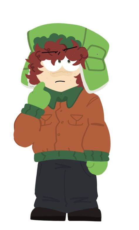 also mine (i know the feet look really wonky) #kylebrovoski #kylesouthpark #southparkkyle #southpark #southparkfanart #fanart #art Kyle Broflovski Fanart Cute, Kyle Broflovski Without Hat, Ike South Park Fanart, South Park Fanart Kyle, South Park Kyle Fanart, Kyle Fanart South Park, South Park Cute, Kyle South Park Fanart, Kyle Hair