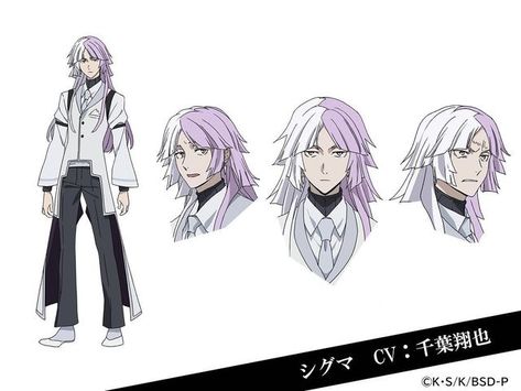 Bungo Stray Dogs Season 4, Sigma Bsd, Bungou Stray Dogs Characters, Bongou Stray Dogs, Stray Dogs Anime, Character Sheet, Bungo Stray Dogs, Season 4, Bungou Stray Dogs