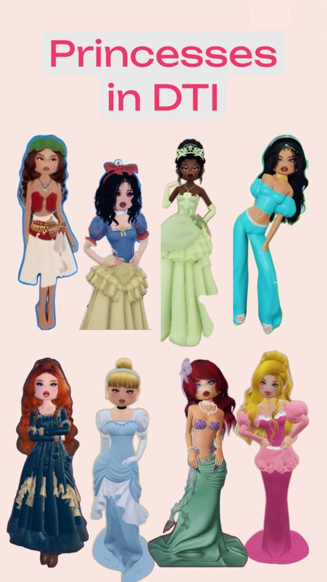 Help become better at DTI Disney Princess Theme, Fancy Dress Code, Two Toned Hair, Disney Princess Outfits, Disney Themed Outfits, Disney Princess Artwork, All Disney Princesses, Disney Princess Dresses, Theme Dress