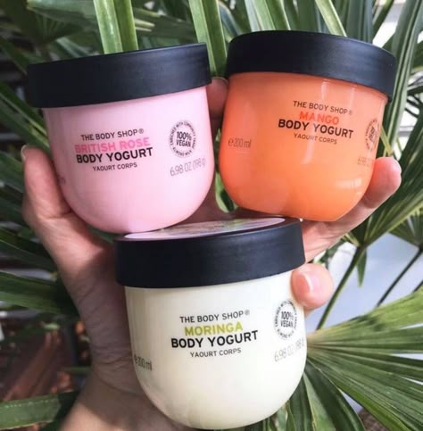 The Body Shop Yogurt, Bodyshop Skincare, Body Yogurt, Body Shop Skincare, Vegan Body, Body Shop At Home, New Template, Exfoliating Toner, Body Hygiene