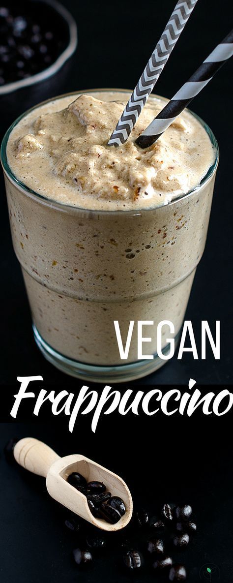 Vegan Frappuccino! Dairy-free, gluten free and much healthier than the store-bought kind! Plant Based recipes! Coffee recipes! Vegan Frappuccino, Frappuccino Recipe, Coffee Varieties, Vegan Drinks, Vegan Treats, Vegan Sweets, Vegan Breakfast, Vegan Life, Vegan Lifestyle