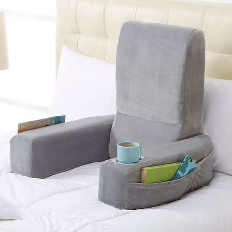 A pillow chair to make reading in bed even better. | 27 Products For People Who Are Completely Obsessed With Books Christmas Presents For Dad, Christmas Presents For Moms, Comfy Reading, Bed Rest Pillow, Diy Christmas Presents, Bed Rest, Bed Chair, Clever Gift, Reading Pillow