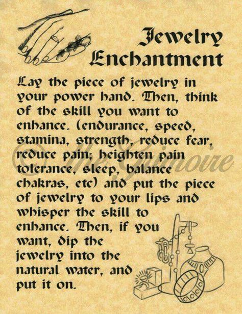 Enchanting Jewelry Spell, Jewelry Enchantment Spell, How To Enchant Jewelry Witchcraft, Enchant Jewelry Spell, Enchanting Jewelry Witchcraft, Jewelry Spells, Real Witches, Spells For Beginners, Wiccan Magic