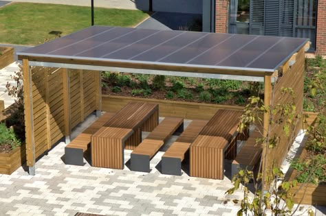 Sheltered Seating, Covered Seating Area, Outdoor Social Spaces, Outside Seating Area Covered, Outdoor Study Space, Outdoor Working Space, Outdoor Meeting Space, Outside Seating Area, Outdoor Gathering Space