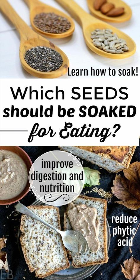 Learn which seeds are best soaked before eating to boost nutrition, aid digestion, and enhance flavor. #soaking #seeds #digestion #gapsdiet #paleo #soakingseeds #nutrition