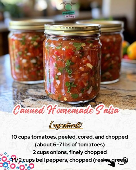 Salsa Chunky, Can Salsa, Canning Homemade Salsa, Salsa Jar, Canning Salsa, Salsa Recipes, Special Sauce, Homemade Salsa, Taco Night