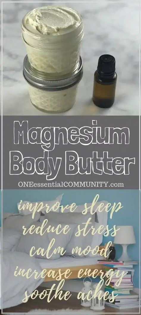 Calming Magnesium Body Butter Magnesium Body Butter, Calm Mood, Homemade Body Butter, Diy Lotion, Homemade Lotion, Increase Energy, Homemade Bath Products, Diy Essential Oils, Homemade Remedies