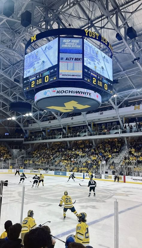 Michigan Hockey Aesthetic, Umich Hockey Wallpaper, Umich Aesthetic Wallpaper, Michigan State Hockey, Michigan College Aesthetic, Michigan Hockey Wallpaper, Umich Hockey Aesthetic, Umich Hockey Team, Umich Aesthetic